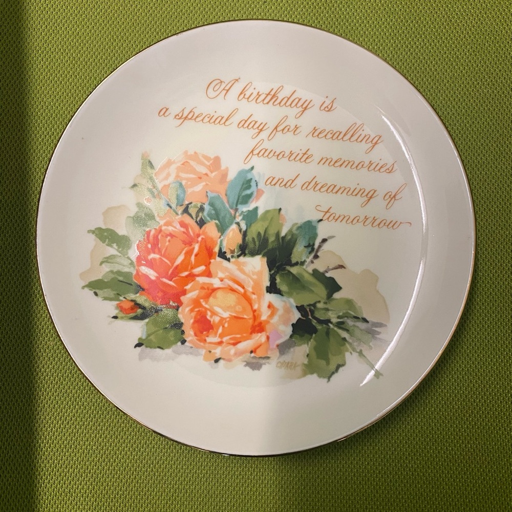 Vintage Collectible Lasting Memories - American Greeting Corp - Plate -Porcelain